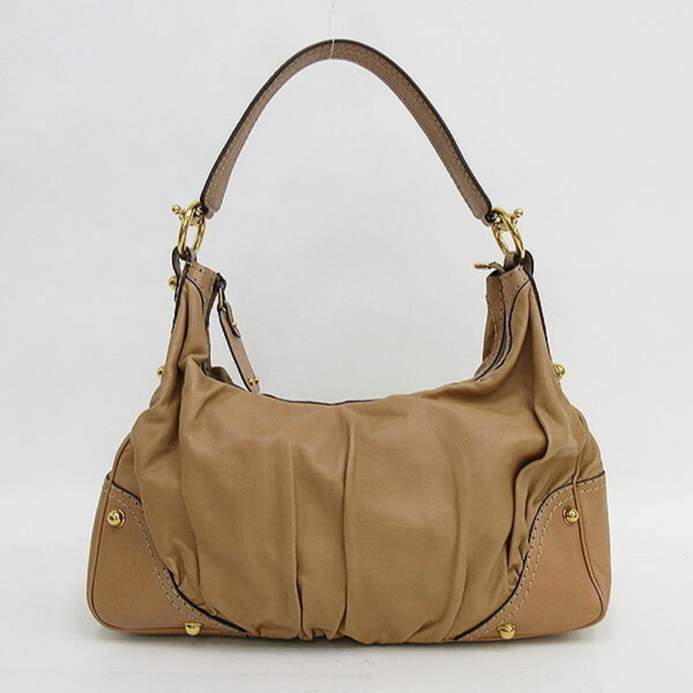 GUCCI Shoulder Bag Camel Brown Leather - Picture 1 of 10